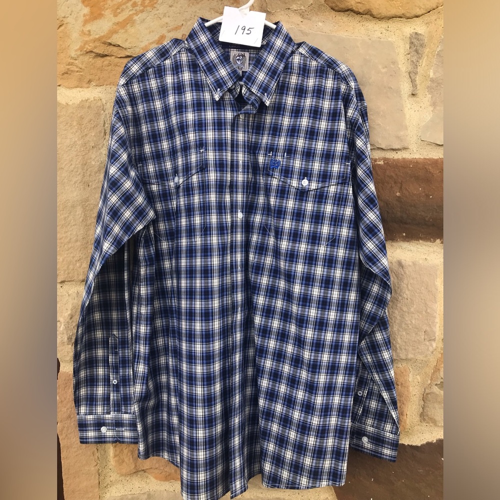 Cinch Blue Plaid Men's Shirt